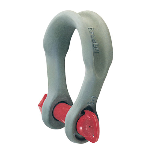 What is the diameter of the bolt for the 75T bow shackle?