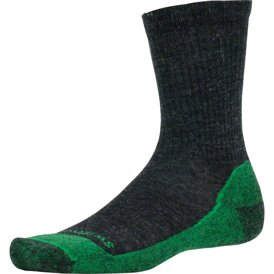 Swiftwick Pursuit Six Wool Light Cushion Hike Socks - 6 inch, Coal/Kelly, Small Questions & Answers