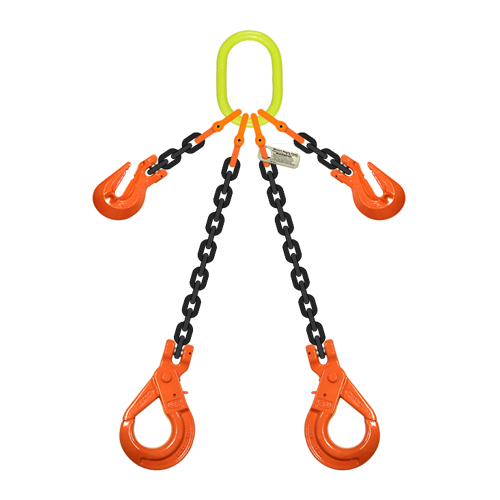 1/2" x 15 ft Type ADOSL Adjustable 2-Leg Grade 100 Chain Sling - 26000 lbs WLL Questions & Answers