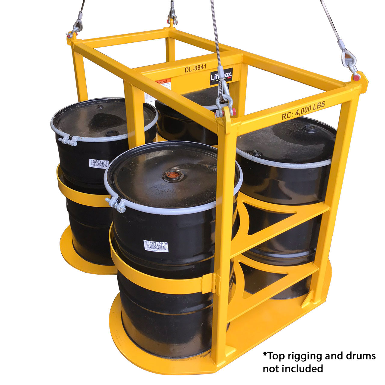 Liftmax DL-8841 Quad 55 Gal. Drum Lifter | 4,000 lb Capacity Questions & Answers